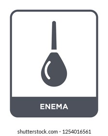 enema icon vector on white background, enema trendy filled icons from Health and medical collection, enema simple element illustration