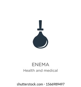 Enema icon vector. Trendy flat enema icon from health and medical collection isolated on white background. Vector illustration can be used for web and mobile graphic design, logo, eps10
