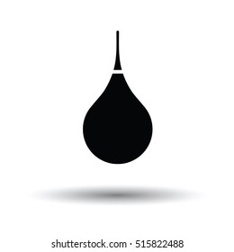 Enema icon. White background with shadow design. Vector illustration.