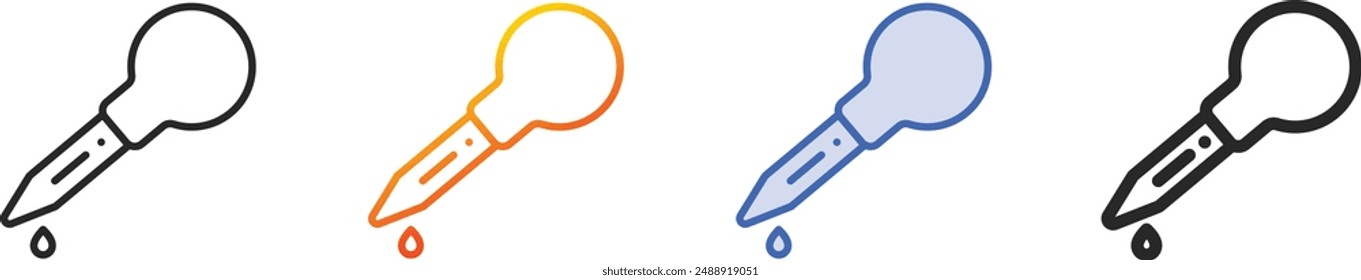 enema icon.Thin Linear, Gradient, Blue Stroke and bold Style Design Isolated On White Background