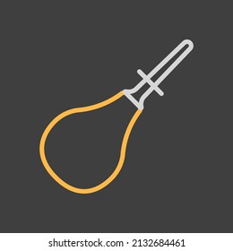 Enema isolated design vector icon. Medicine and healthcare, medical support sign. Graph symbol for medical web site and apps design, logo, app, UI