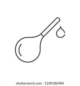 Enema line icon concept. Enema vector linear illustration, symbol, sign