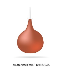 Enema pear icon vector illustration.