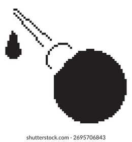 ícone de pixel enema, 8 bits. Ilustração vetorial em um fundo branco.