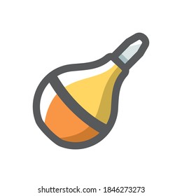 Enema. Rubber Clyster Vector icon Cartoon illustration