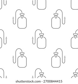Patrón inconsútil del enema aislado en fondo transparente.