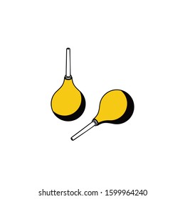 Enema Set. Vector line, 3d stroke isometric, color web icon, new flat style. Creative illustration design, abstract idea for infographics.