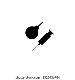 enema syringe icon vector