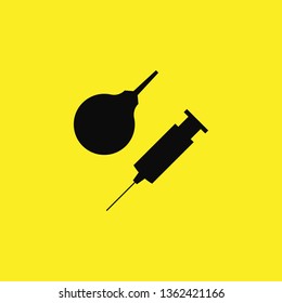 enema syringe icon vector