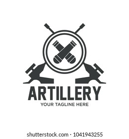 Enemy cannon icon. Simple illustration of enemy cannon vector icon for web.