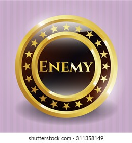 Enemy gold shiny badge