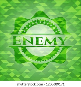 Enemy green mosaic emblem