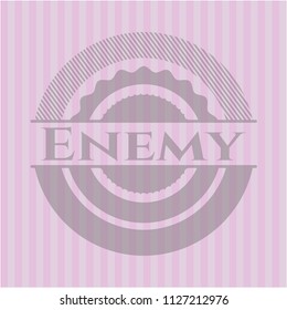 Enemy realistic pink emblem