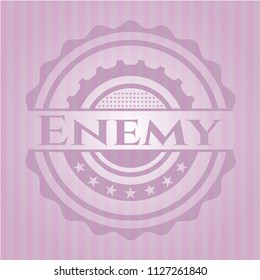 Enemy realistic pink emblem