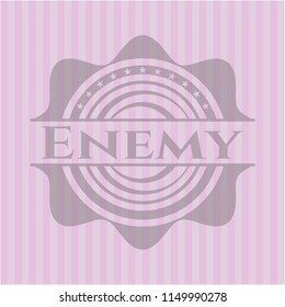 Enemy realistic pink emblem