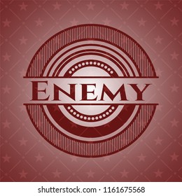 Enemy realistic red emblem