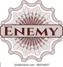 Enemy rosette or money style emblem