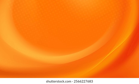 energetic abstract banner with a flowing orange wave