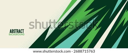 Energetic abstract banner vector featuring sharp lightning shapes and vibrant, eye-catching colors in EPS format. Perfect for graphic design, web banners, social media headers, posters, digital art