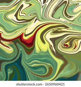 Energetic abstract pattern with bold strokes of red, yellow, and green. Dynamic visual texture perfect for art, backgrounds, or creative design projects.