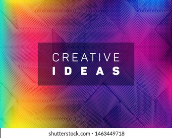 Energetic banner fluid holographic gradient vector design. Abstract wallpaper with holo texture. Fluorescent fluid neon holographic background for banner.