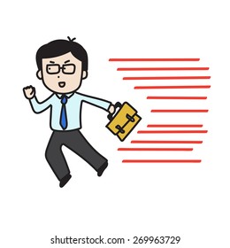 an energetic businessman