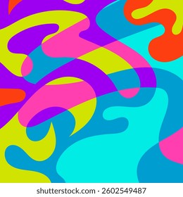Energetic Color Swirls in Modern Art Background