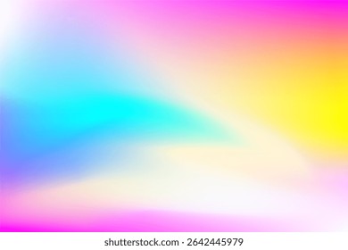Energetic and colorful abstract background featuring gradient blends of pink, blue, yellow, and white hues, creating a soothing and modern visual aesthetic