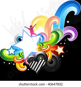 Energetic creative design elements.