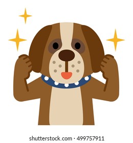 Energetic dog that contains the yell
