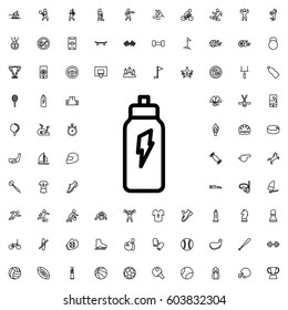Energetic drink icon illustration isolated vector sign symbol. sports icons vector set.