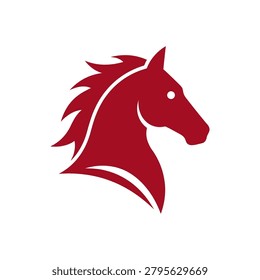 Energetic and elegant stallion profile design perfect for equestrian sports, automotive brands, or companies wanting to project strength, speed, and freedom.