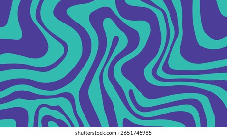 Energetic green and purple abstract lines swirl across the surface in a vibrant, trippy composition suitable for music or digital content visuals.