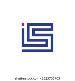 Energetic initials IS within a race track or circuit. The design is perfect for businesses and brands related to sports, racing, or technology.