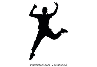 energetic man activity silhouette, man icon, energetic man concept, vector illustration,