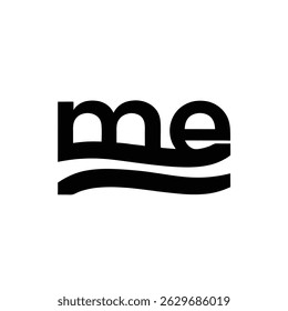 Energetic ME Letters Logo Concept
