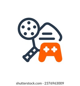 Energetische Pickleball Games Action Vektor Icon Illustration