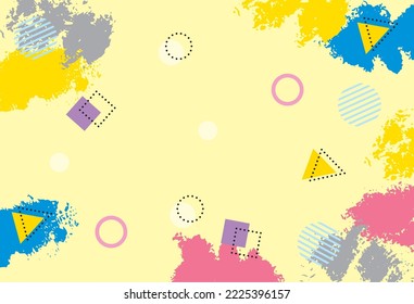 Energetic and pop background illustration