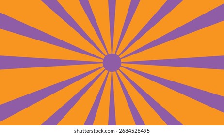 Energetic Radial Burst Pattern, Pop Art Style Backdrop.