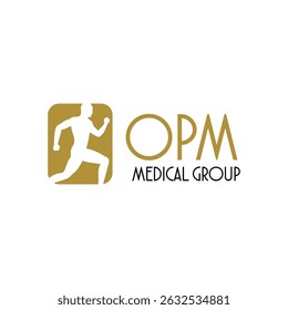 Energetic Running Man logo featuring a dynamic figure in motion, perfect for sports brands, fitness centers, and athletic events symbolizing speed, strength, and active lifestyle.
