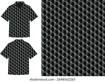 Energetic seamless arrow pattern with red and yellow zigzag lines on black background. Great for bold streetwear, techwear, and edgy fabric design.