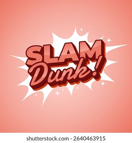 Energetic slam dunk artwork for sporty fashion