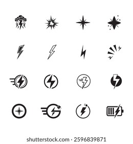 Energetic Spark Icon for Creative and Dynamic Designs