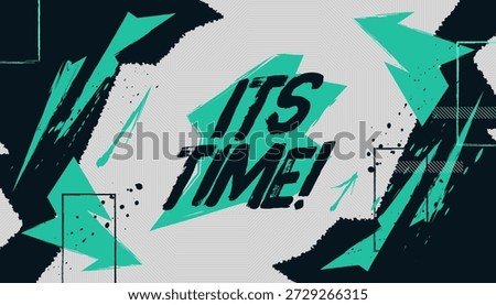 Energetic Sport Background with Black and Green Brush Strokes in Grunge Style. Modern and Abstract Sport Banner and Poster Design