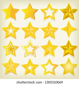 Energetic star illustrations