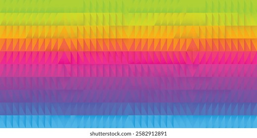 Energetic Stripes of Neon Colors