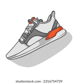 An energetic vector illustration featuring a collection of sporty sneakers, ideal for fitness enthusiasts and athletes seeking both style and functionality.	
