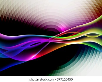 energetic waves, EPS10 with transparency and mesh