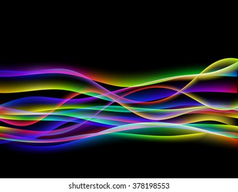 energetic waves, EPS10 with transparency and mesh