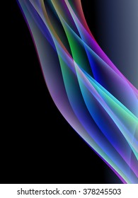 energetic waves, EPS10 with transparency and mesh